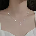 Collier Trèfles Zircon – Argent Sterling