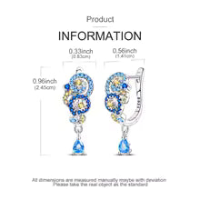 Boucles d'Oreilles Argent Massif Pierre de Zirconium – Ultra Légères